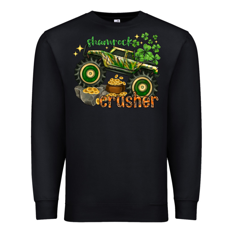 Shamrock Crusher Premium Sweatshirt by NancyCooperArtShop | Teevron