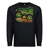 Black shamrock crusher Premium Sweatshirt - NancyCooperArtShop