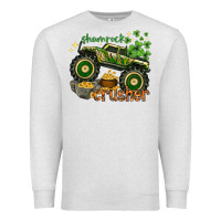 Oatmeal Heather shamrock crusher Premium Sweatshirt - NancyCooperArtShop