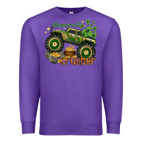 Purple shamrock crusher Premium Sweatshirt - NancyCooperArtShop