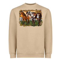 Mushroom 2 horses at the ranch Heavyweight Sweatshirt - LillyAllenDesigns