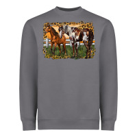 Storm 2 horses at the ranch Heavyweight Sweatshirt - LillyAllenDesigns