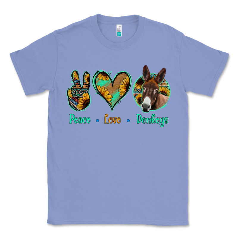 Peace Love Donkeys Classic Tee by Jasminsmagicworld | Teevron