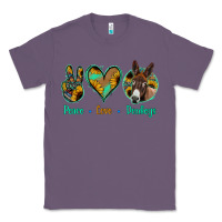 Lavender Peace Love Donkeys Classic Tee - Jasminsmagicworld