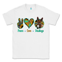 White Peace Love Donkeys Classic Tee - Jasminsmagicworld
