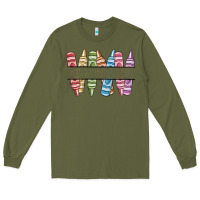 Army Green custom crayons Long Sleeve Tee - MaliasSmallBusiness