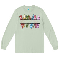 Matcha custom crayons Long Sleeve Tee - MaliasSmallBusiness