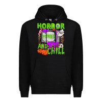 Black Horror movies and chill Premium Hoodie - NancyCooperArtShop