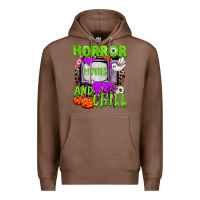 Chestnut Horror movies and chill Premium Hoodie - NancyCooperArtShop