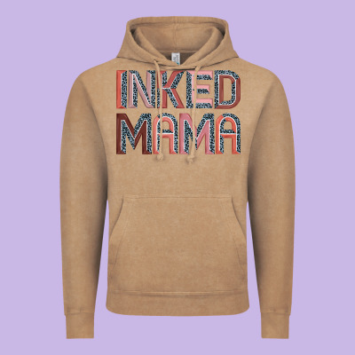 Inked Mama Vintage Hoodie Designed By Jahusdesignshop