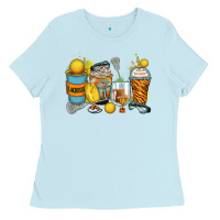 Baby Blue lacrosse coffee cups Ladies Tee - Zillion Design Studio