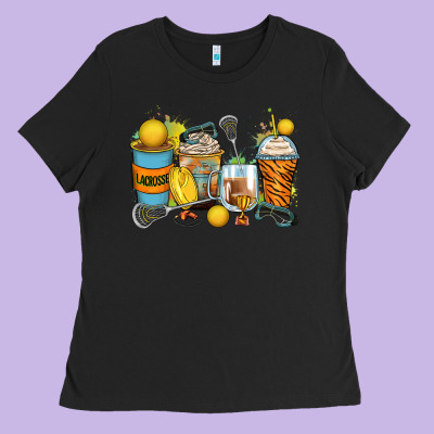 Lacrosse Coffee Cups Ladies Tee Designed By Zillion Design Studio