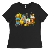 Black lacrosse coffee cups Ladies Tee - Zillion Design Studio