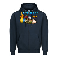 Navy 6 th grade dude Zipper Hoodie - BundleAndBundleShop