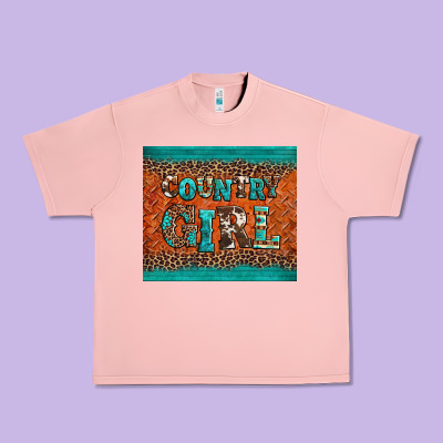 Country Girl Urban Heavy Tee Designed By Barkaloodesign