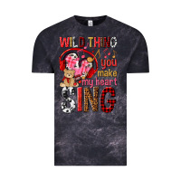 Cloud Black wild thing you make my heart sing Vintage Tee - NancyCooperArtShop