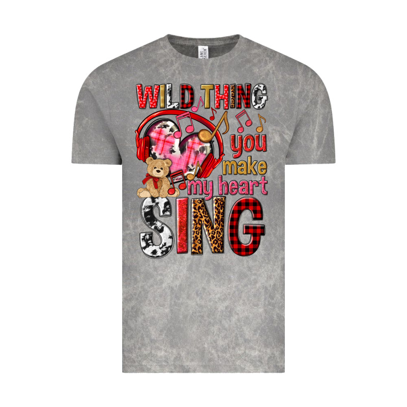 Wild Thing You Make My Heart Sing Vintage Tee by NancyCooperArtShop | Teevron
