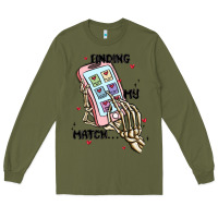 Army Green finding my match Long Sleeve Tee - MaliasSmallBusiness