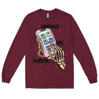 Burgundy finding my match Long Sleeve Tee - MaliasSmallBusiness