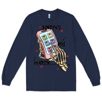 Navy finding my match Long Sleeve Tee - MaliasSmallBusiness