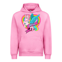 Fuchsia Pink pride lgbtq unicorn Urban Hoodie - OliviaCreatesArt