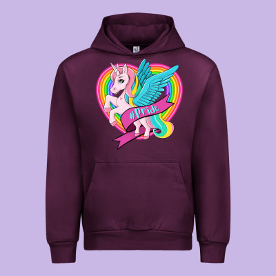 Pride Lgbtq Unicorn Urban Hoodie Designed By Oliviacreatesart