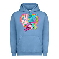 Pigment Pebble Blue pride lgbtq unicorn Urban Hoodie - OliviaCreatesArt