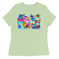 Matcha stitch summer coffee cups Ladies Tee - Zillion Design Studio
