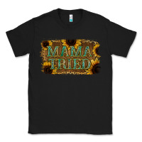 Black Sunflower Leopard Mama Tried Classic Tee - Jasminsmagicworld