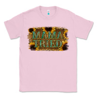 Bubblegum Pink Sunflower Leopard Mama Tried Classic Tee - Jasminsmagicworld