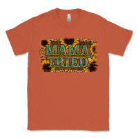 Copper Sunflower Leopard Mama Tried Classic Tee - Jasminsmagicworld