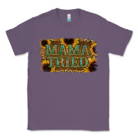 Lavender Sunflower Leopard Mama Tried Classic Tee - Jasminsmagicworld
