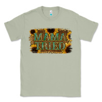 Matcha Sunflower Leopard Mama Tried Classic Tee - Jasminsmagicworld