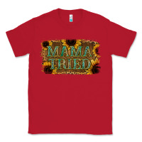 Red Sunflower Leopard Mama Tried Classic Tee - Jasminsmagicworld
