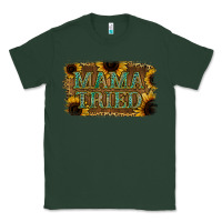 Sports Green Sunflower Leopard Mama Tried Classic Tee - Jasminsmagicworld