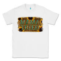 White Sunflower Leopard Mama Tried Classic Tee - Jasminsmagicworld