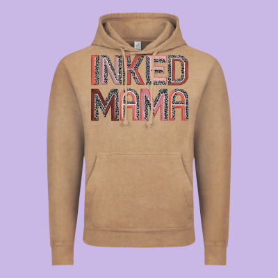 Inked Mama Vintage Hoodie Designed By Jahusdesignshop