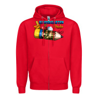 Red kindergarten dude Zipper Hoodie - BundleAndBundleShop