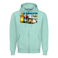 Seafoam kindergarten dude Zipper Hoodie - BundleAndBundleShop
