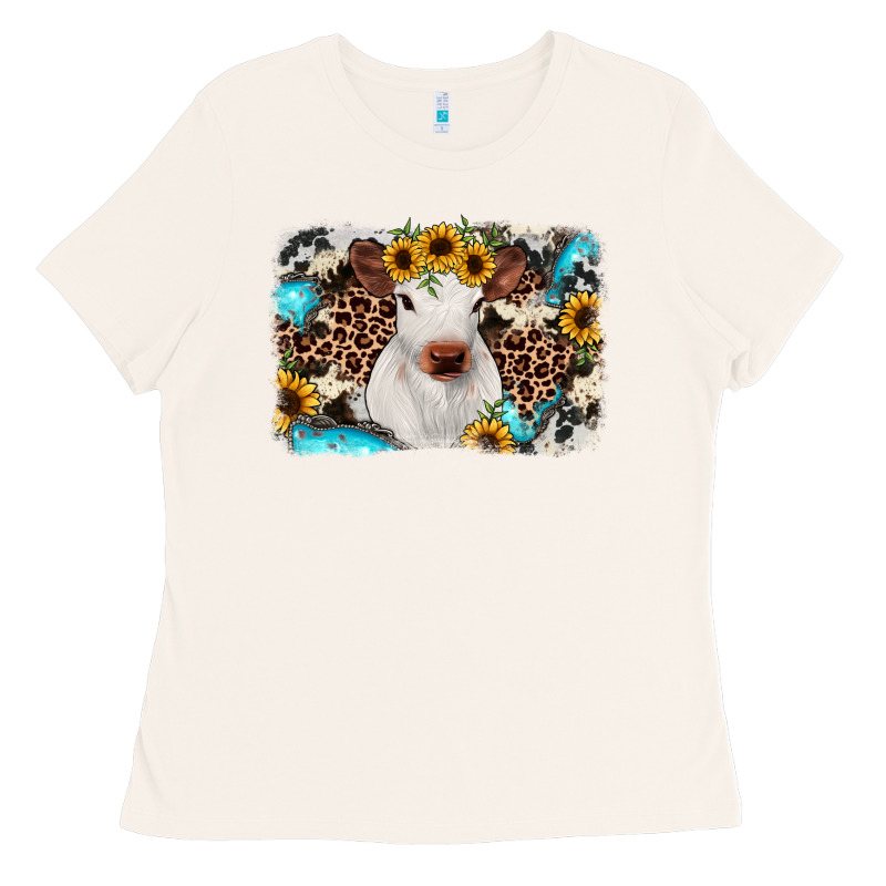 Cowhide Leopard Calf Ladies Tee by RanaPortraitStore | Teevron