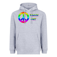Heather Grey Peace Out Heavyweight Hoodie - Bettercallsaul