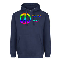 Navy Peace Out Heavyweight Hoodie - Bettercallsaul