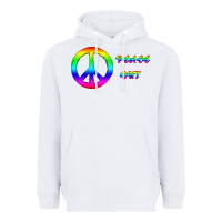 White Peace Out Heavyweight Hoodie - Bettercallsaul