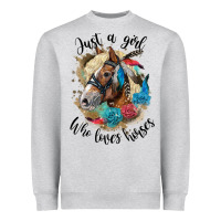Just A Girl Who Loves Horses Haflinger Heavyweight Sweatshirt | Teevron