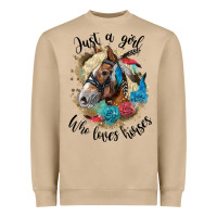 Mushroom just a girl who loves horses haflinger Heavyweight Sweatshirt - LillyAllenDesigns