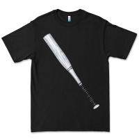 Black white wooden softball bat Premium Tee - FaDigitalArtStudio