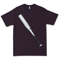 Plum white wooden softball bat Premium Tee - FaDigitalArtStudio