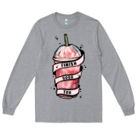 Heather Grey finish your tbr Long Sleeve Tee - MaliasSmallBusiness