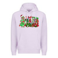 Lilac i believe in santa paws Premium Hoodie - texasbilliewilder