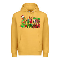 Mustard i believe in santa paws Premium Hoodie - texasbilliewilder